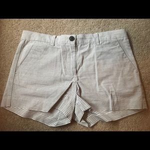Gray Stripped Summer Short Khakis by GAP